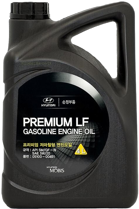 Моторное масло Hyundai/Kia Premium LF Gasoline 5W-20, 4л
